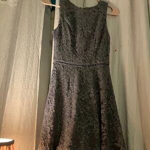 City Studio- Grey formal High-Low dress